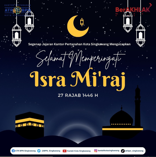 Selamat Memperingati Isra Mi’raj Tahun 1446 H