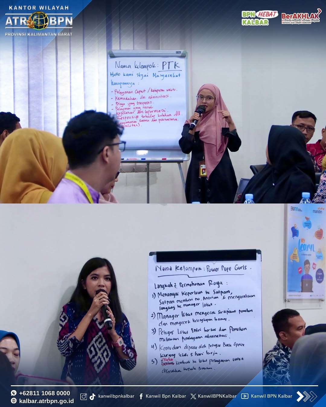Front Office Kantor Pertanahan Kota Singkawang ikuti Service Excellent Training