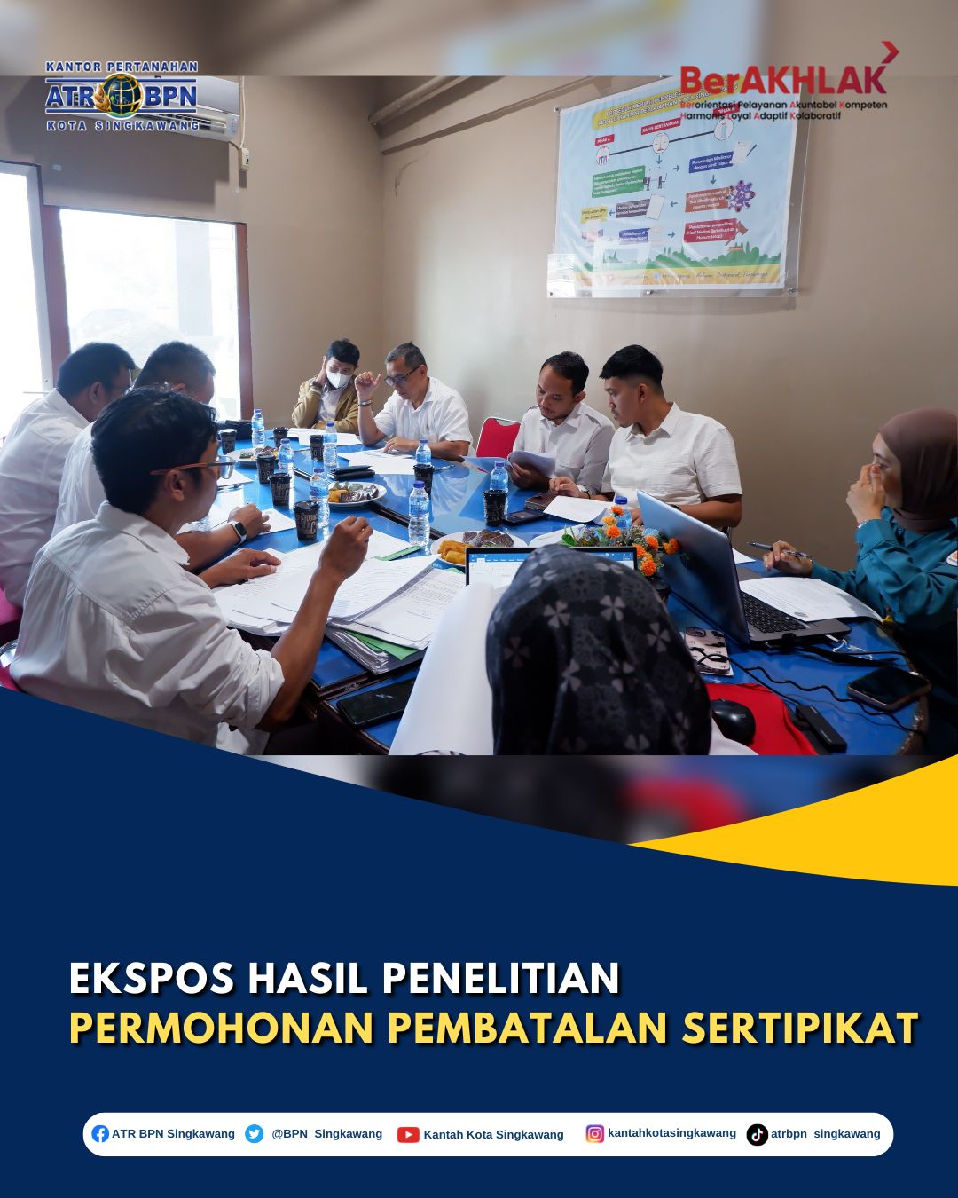Ekspos Hasil Penelitian Permohonan Pembatalan Sertipikat