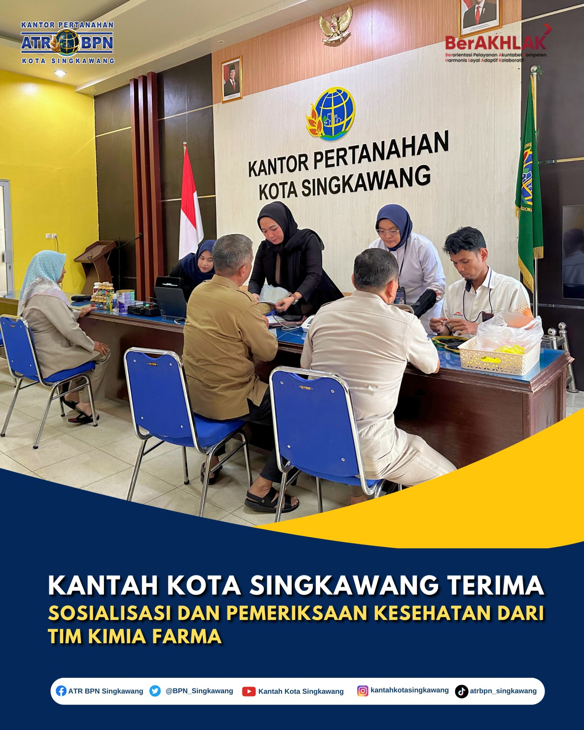 Sehat Bersama Kimia Farma di Kantor Pertanahan Kota Singkawang!