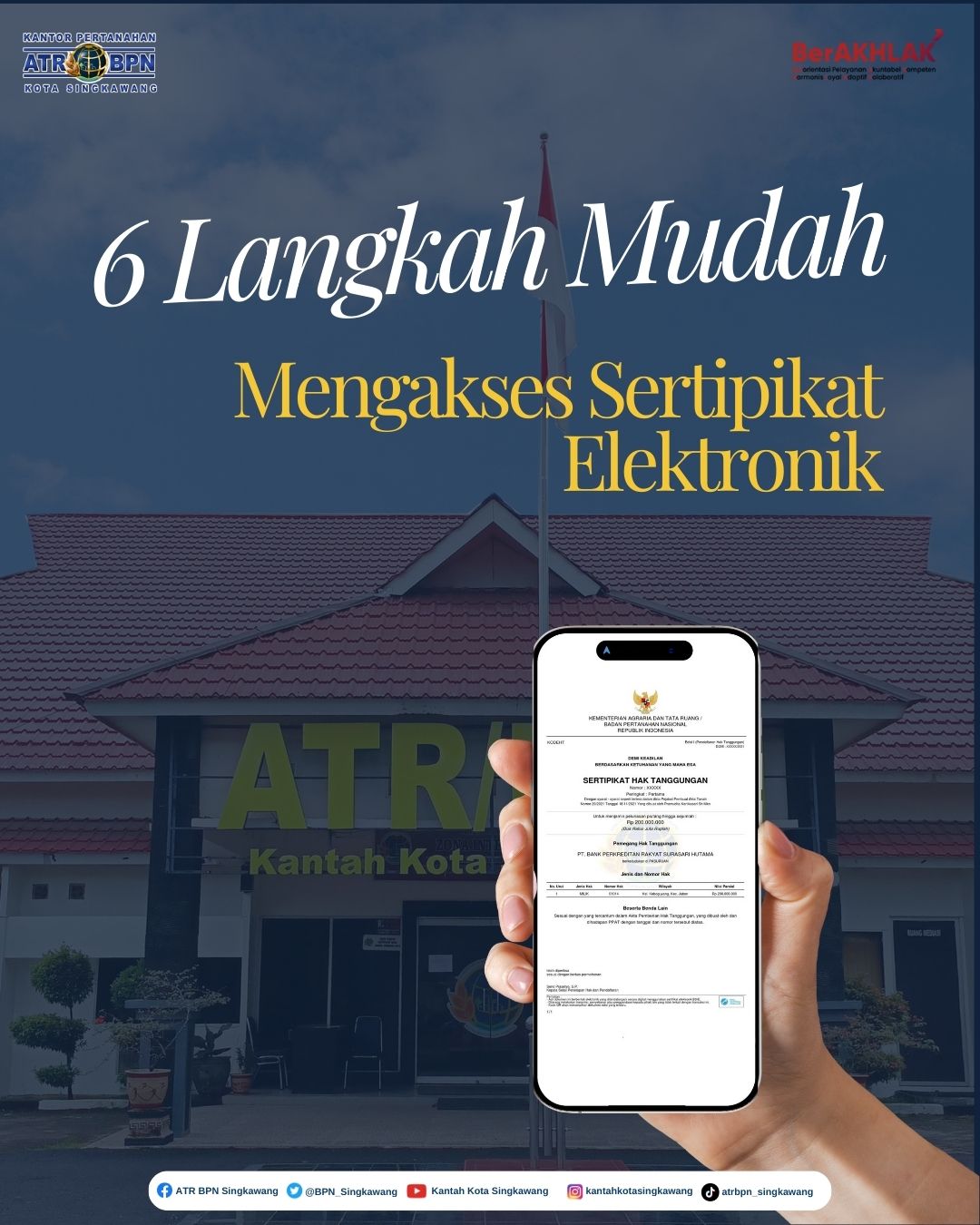 6 LANGKAH MUDAH MENGAKSES SERTIPIKAT ELEKTRONIK