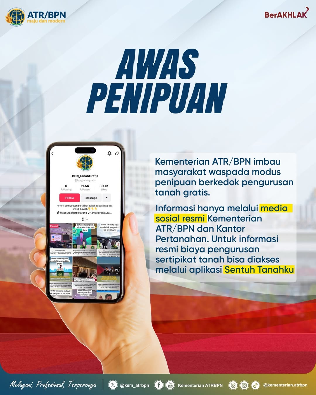 AWAS PENIPUAN BERKEDOK TANAH GRATIS