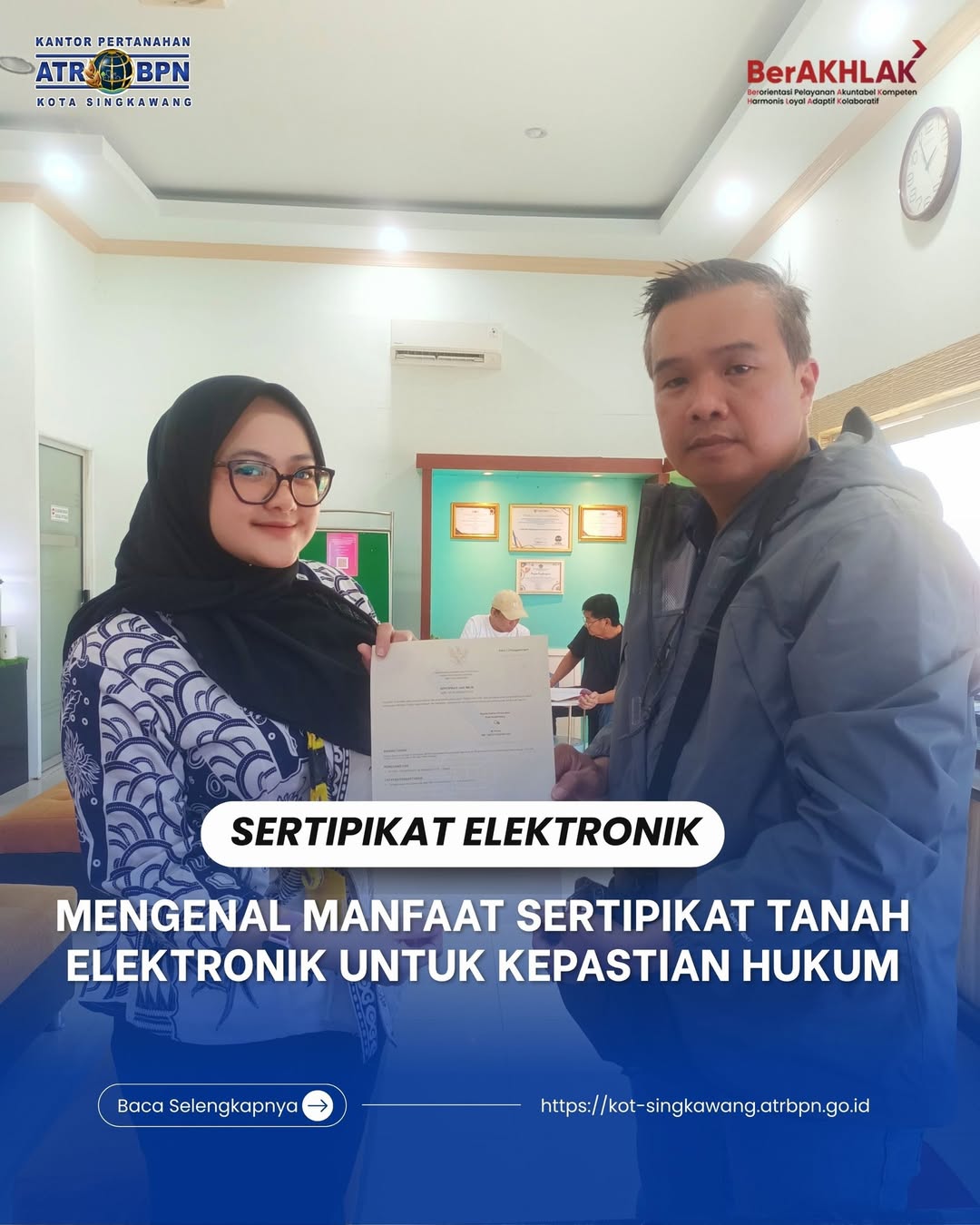MENGENAL MANFAAT SERTIPIKAT TANAH ELEKTRONIK UNTUK KEPASTIAN HUKUM
