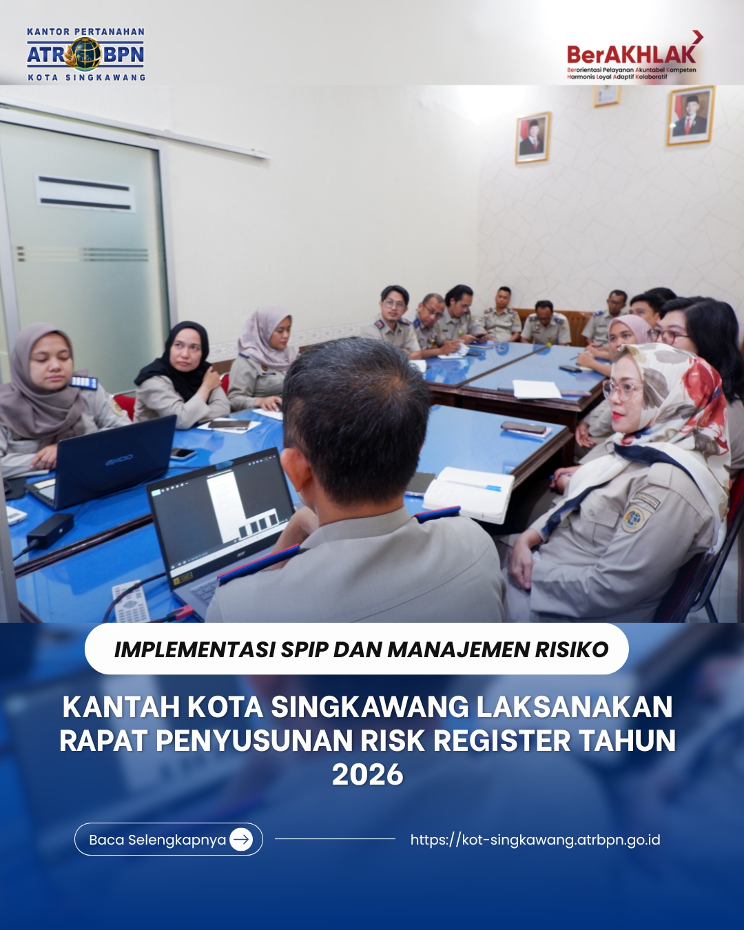 KANTAH KOTA SINGKAWANG LAKSANAKAN RAPAT PENYUSUNAN RISK REGISTER TAHUN 2026